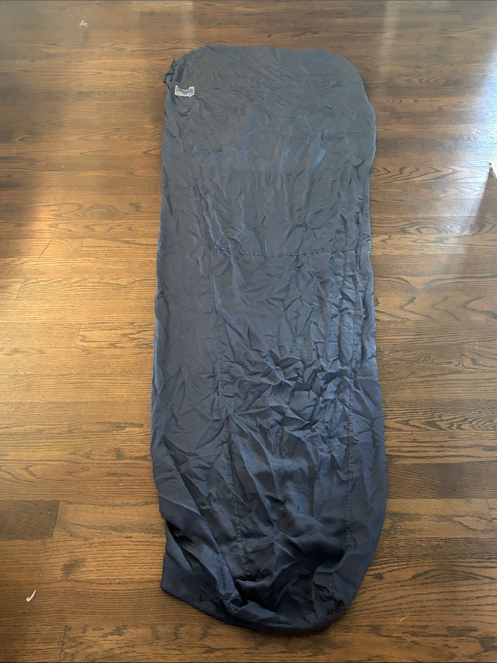 Cocoon Navy Blue Silk Full-Length Sleeping Bag Liner